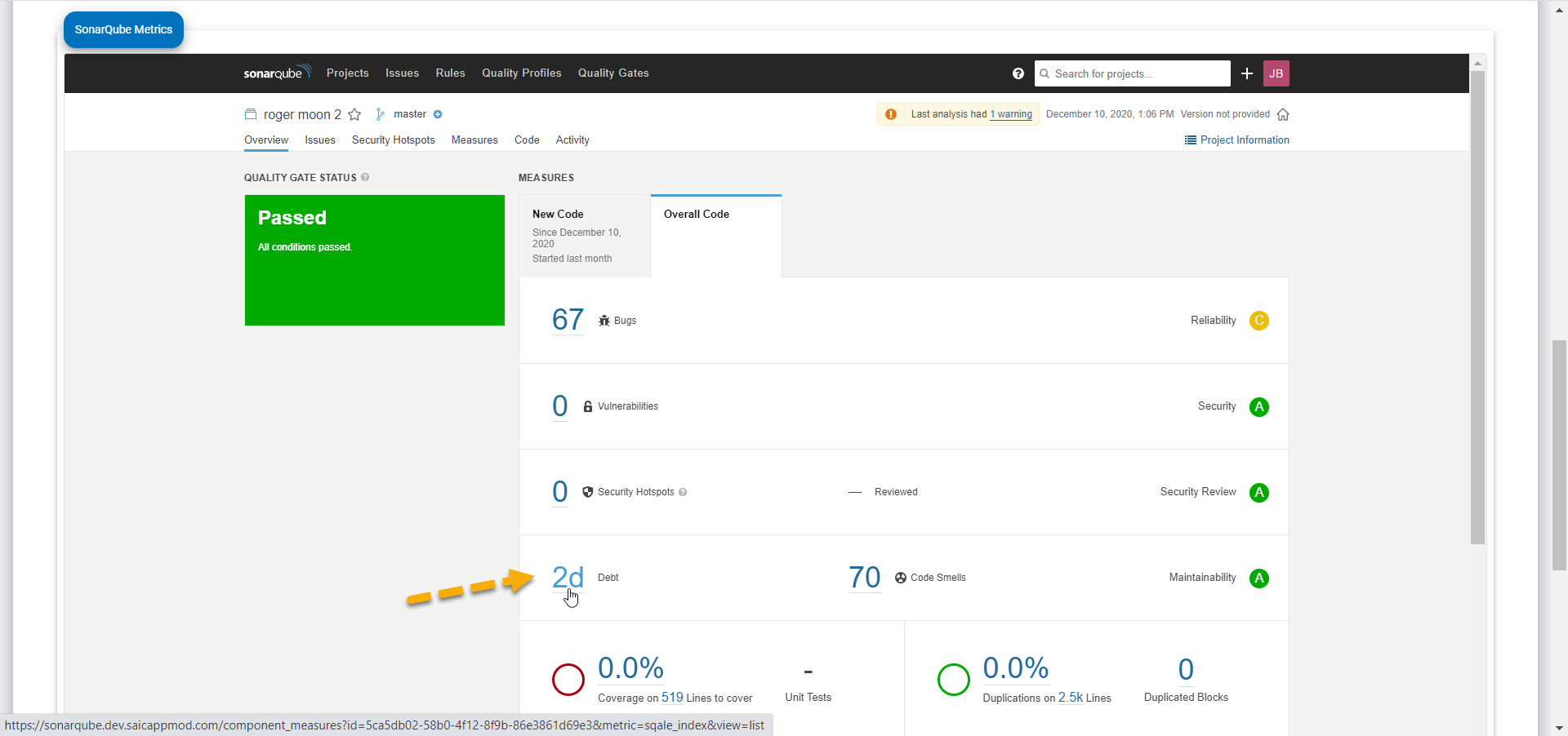 Continuous Assessment App Debt