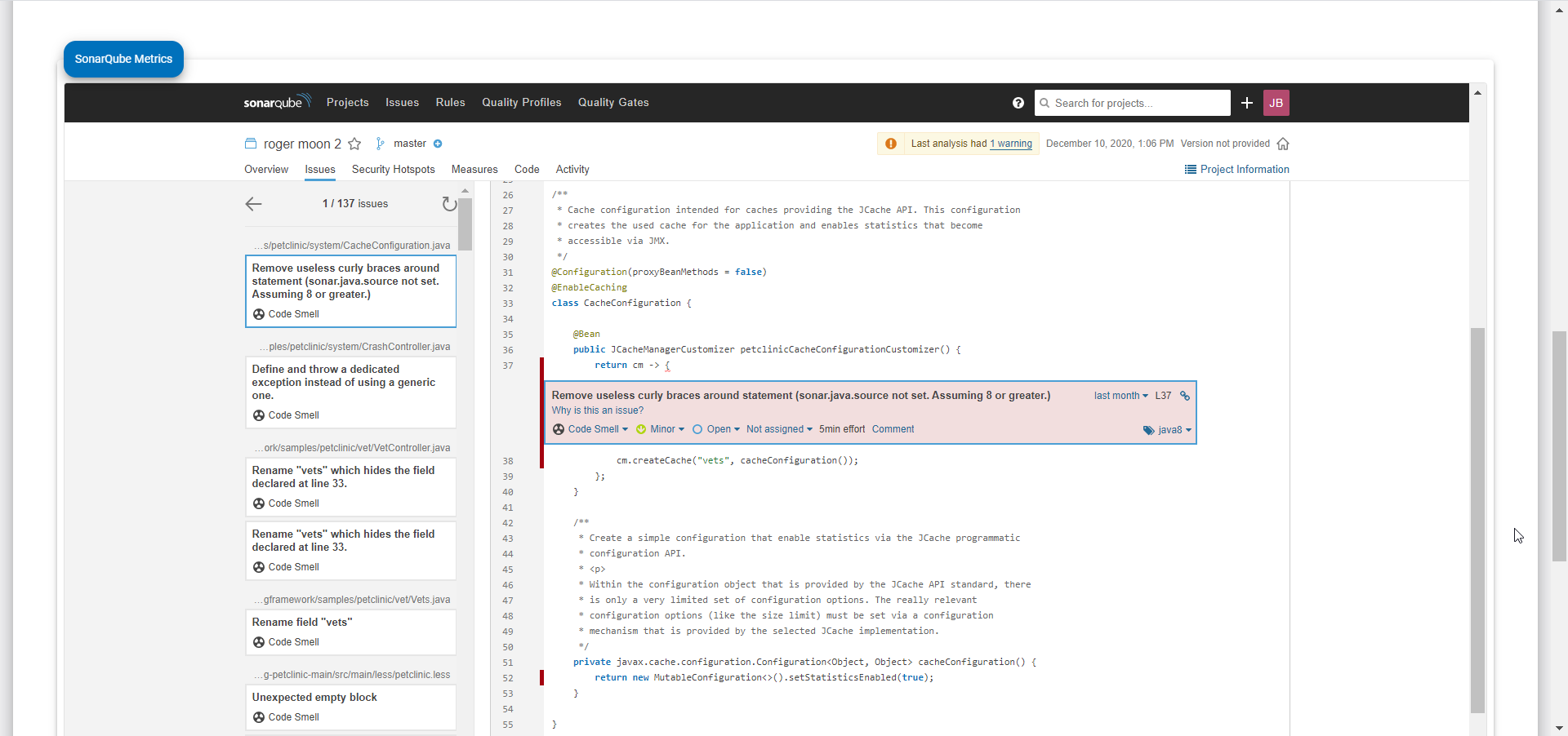 Continuous Assessment Code