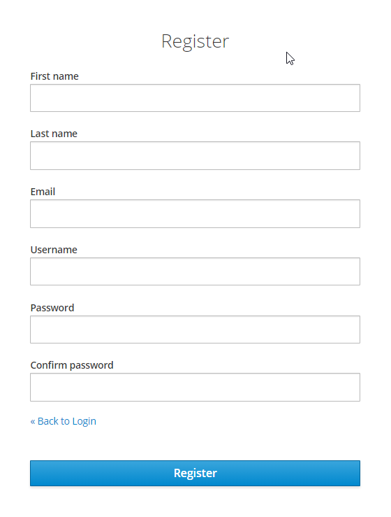 Keycloak Register