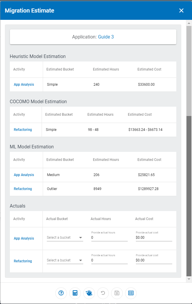 Migration Estimate