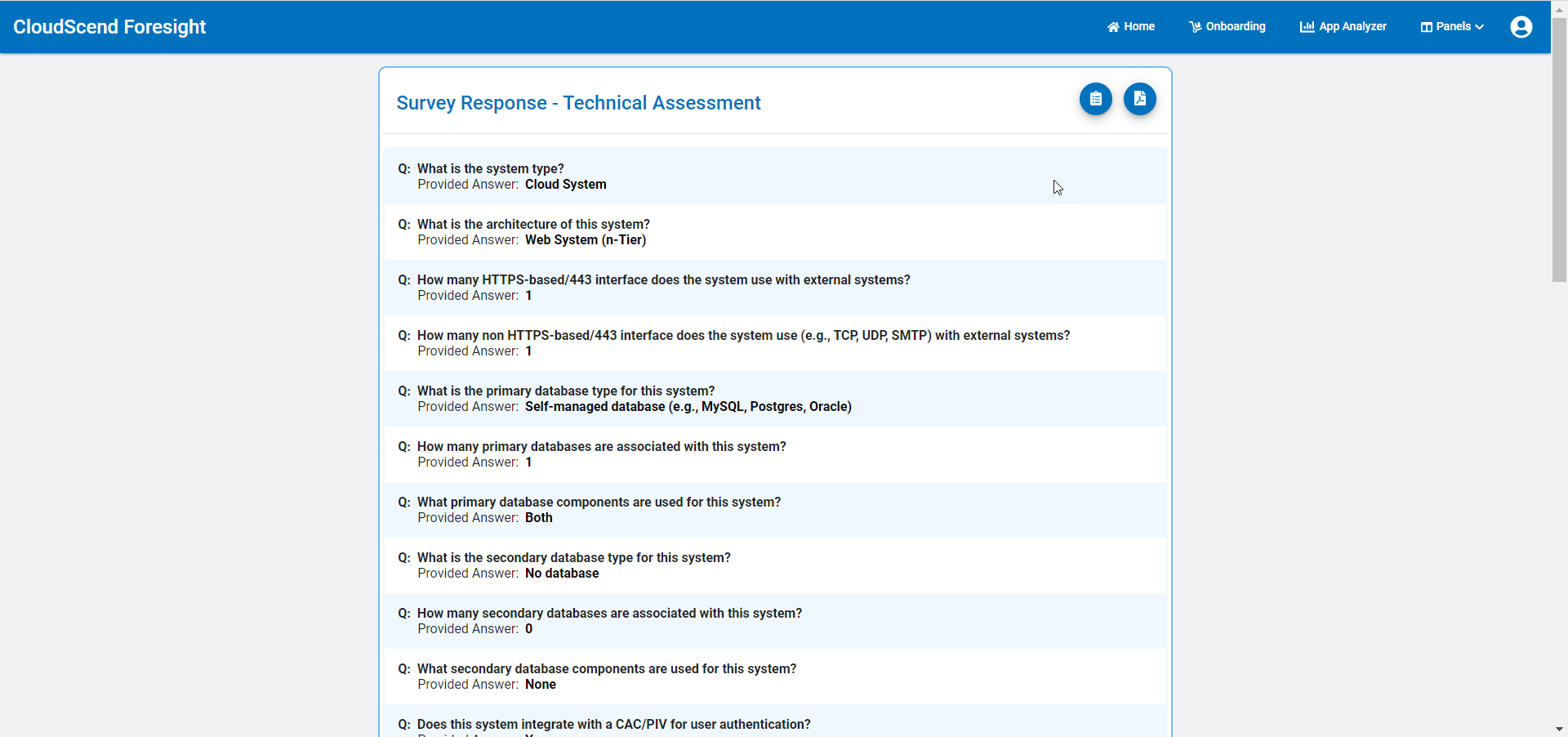 Survey Response